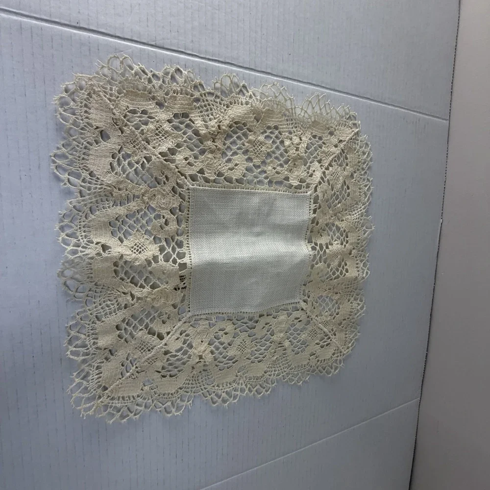 Vintage Doilie Valma Liikkanen Victorian Cream White Lace 1 PC 14